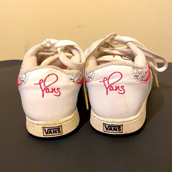 Women's Vans Lace Up Sneakers Doodle scribble 8.5 - Picture 4 of 11